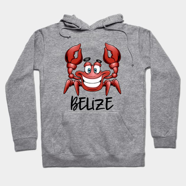 Belize Beach Cruise Red Crab Hoodie by BDAZ